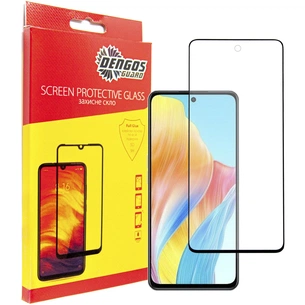 Скло захисне Dengos Full Glue Oppo A58 4G (black) (TGFG-317) зображення 1