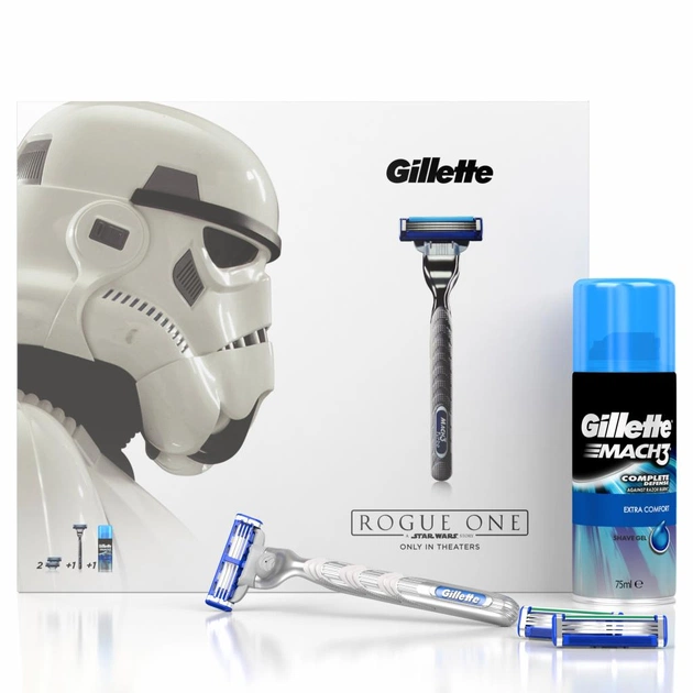 Набір для гоління Gillette Бритва Mach3 Turbo+2 сменные кассеты+Гель Extra Comfort 75мл (7702018423781) - picture 4