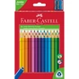 Карандаши цветные Faber-Castell JUMBO Triangular Junior, 30 кольорів тригранні + точилка, 116530 (12392) - уменьшенное изображение 1