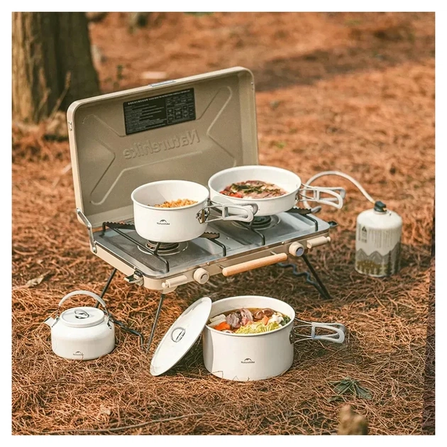 Сковорода туристическая Naturehike CNK2450CF013 17,5 см, алюміній, біла (6927595711026) - изображение 7