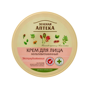 Крем для обличчя Зелена Аптека Мультивітамінний Екстразволоження 200 мл (4823015907661) зображення 1