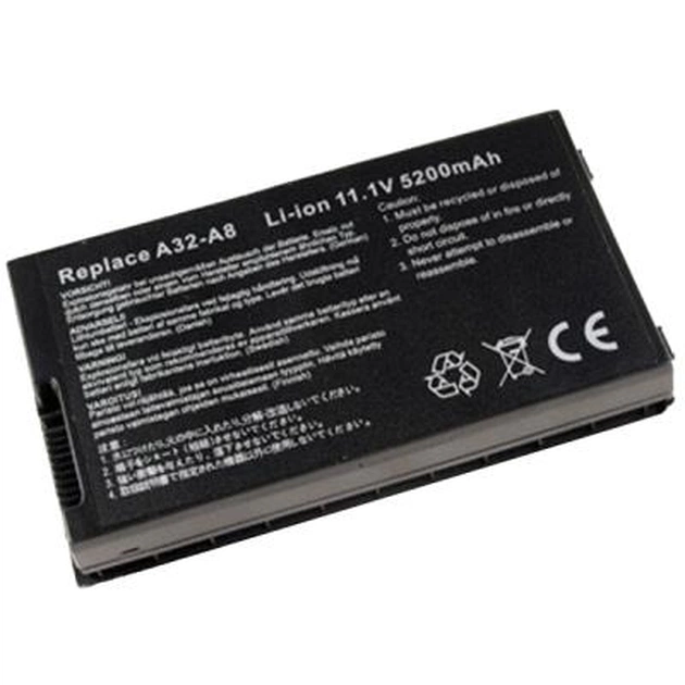 Акумулятор до ноутбука AlSoft Asus A32-A8 5200mAh 6cell 11.1V Li-ion (A41205) - изображение 1
