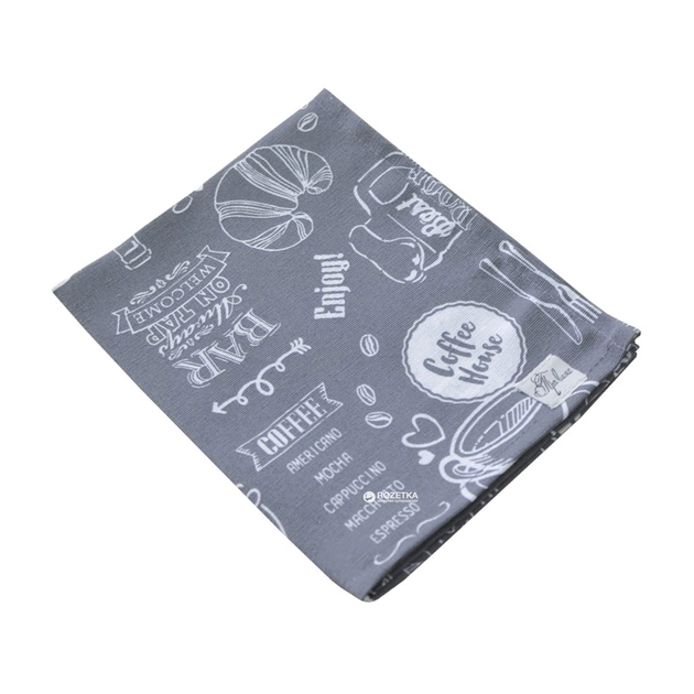 Серветка на стіл Прованс Breakfast grey 35х45 см (4823093408456) - зображення 1