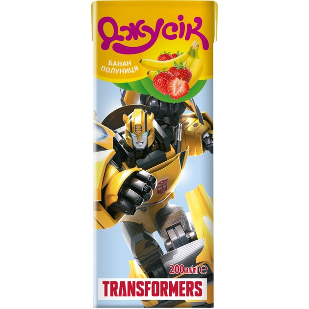 Сік дитячий Джусік Поні-Трансформери Бананово-полуничний нектар 200 мл (4820016252653) - picture 4