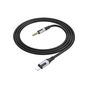 Кабель мультимедійний Lightning to 3.5mm M 1.0m black BOROFONE (6941991108327) - зменшене зображення 3