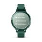 Смарт-годинник Garmin Lily 2 Active, Jasper Green/Jasper Green, Silicone, смарт-годинник (010-02891-02) - зменшене зображення 4