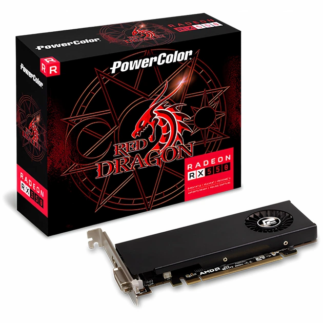 Відеокарта Radeon RX 550 4Gb PowerColor (AXRX 550 4GBD5-HLE) - изображение 1