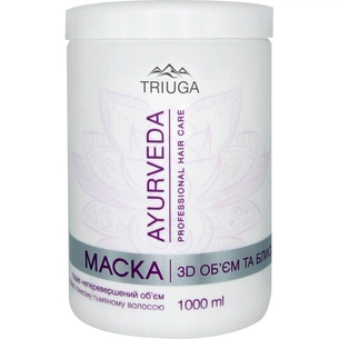 Маска для волосся Triuga Ayurveda 3D Об'єм і блиск 1000 мл (8908003544878) зображення 1