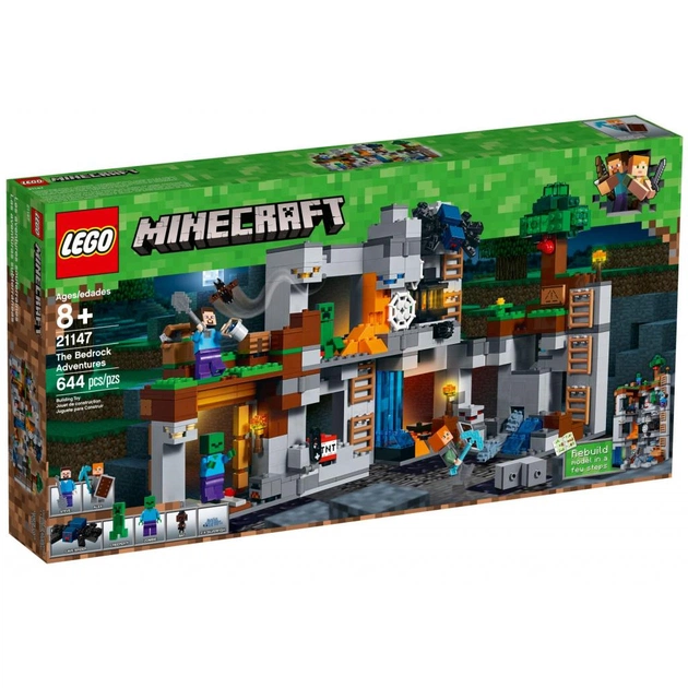 Конструктор LEGO MINECRAFT Пригоди в шахтах 644 деталі (21147) - зображення 1