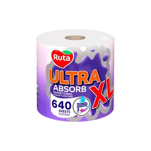 Бумажные полотенца Ruta Ultra XL 3 слоя 640 отрывов (4820202898153) изображение 1