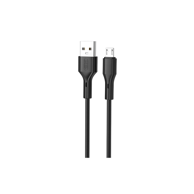 Дата кабель USB 2.0 AM to Micro 5P 1.0m black XO (NB230_M_Black) - зображення 1