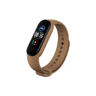 Ремінець до фітнес браслета BeCover Silicone для Xiaomi Mi Smart Band 5/6/7 Brown (707651) зображення 1