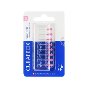 Щітки для міжзубних проміжків Curaprox Prime Refill CPS 08 D 0.8 - 3.2 мм Без тримача 8 шт. (7612412426533) зображення 1