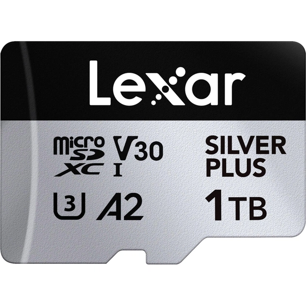 Карта пам'яті Lexar 1TB microSDXC class 10 UHS-I U3 V30 A2 Professional Silver (LMSSIPL001T-BNANG) - зображення 1