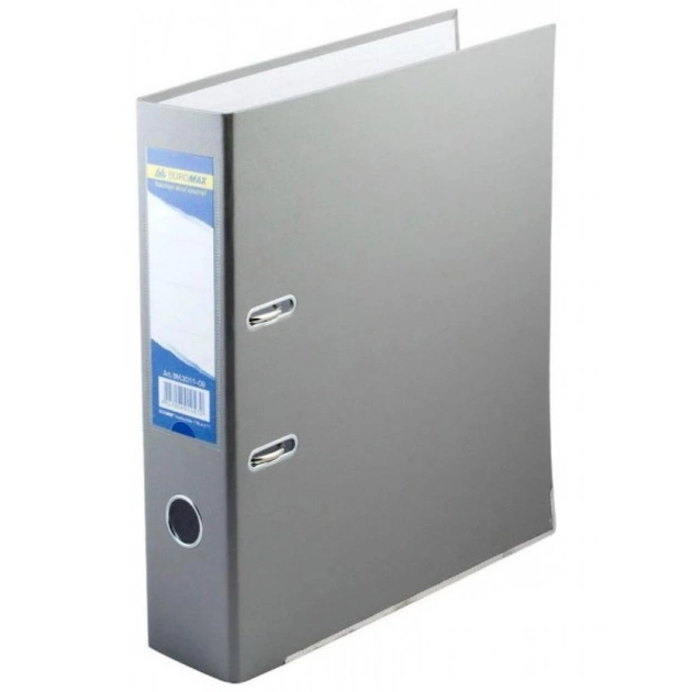 Папка - реєстратор Buromax А4, 70мм, JOBMAX PP, gray, built-up (BM.3011-09c) - зображення 1