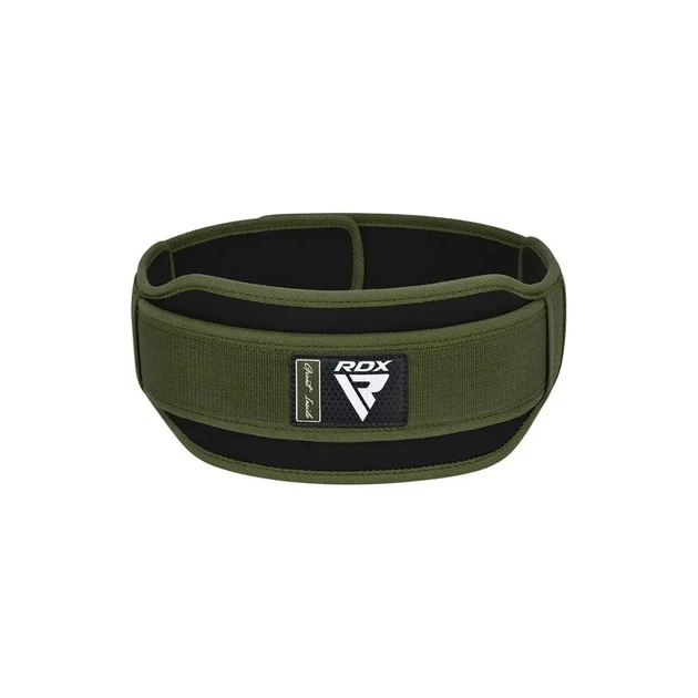 Атлетичний пояс RDX RX5 Double Belt неопреновий Army Green L (WBD-RX5AG-L) - picture 3