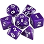 Набір кубиків для настільних ігор Games 7 Days Opaque 7 Dice Set - Dark purple (g7dopaq09) - зменшене зображення 1