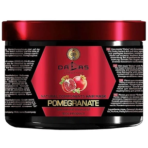 Маска для волосся Dalas Pomegranate з олією гранатових кісточок і натуральною кокосовою олією 500 мл (4260637723581) зображення 1