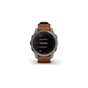 Смарт-годинник Garmin fenix 7 Sapph Solar Titanium w/ Chestnut Leather Band, GPS (010-02540-31) - зменшене зображення 6