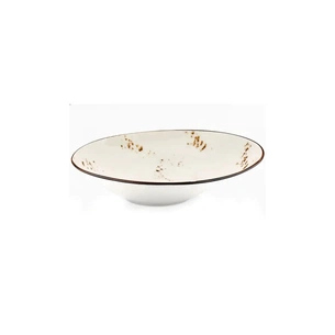 Тарілка By Bone Harmony Elegance для пасти з асиметричним бортом 27 см (HA-EL-GBR-27-CK) зображення 1