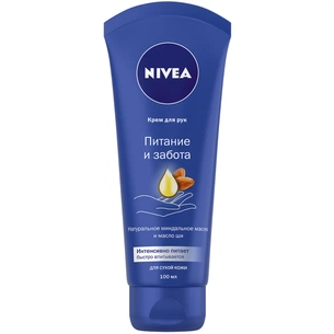Крем для рук Nivea Живлення та турбота Мигдальна олія та олія ши 100 мл (42417750/42417774) зображення 1