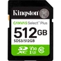 Карта пам'яті Kingston 512GB SDXC class 10 UHS-I U3 V30 A1 Canvas Select Plus (SDS3/512GB) - зменшене зображення 1