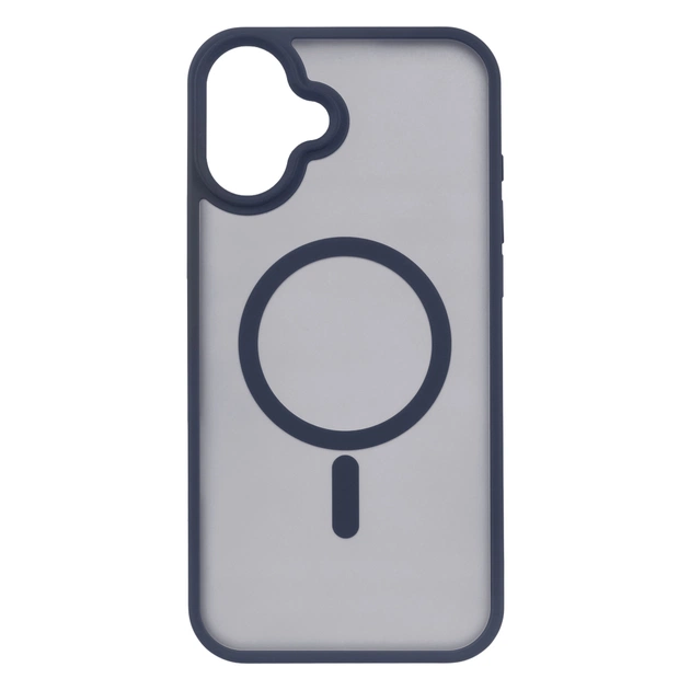 Чохол до мобільного телефона 2E iPhone 16 Plus Soft Touch MagSafe Cover dark blue (2E-IPH-16PL-OCLS-DB) - зображення 1