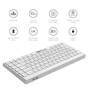 Клавіатура OfficePro SK955W Wireless/Bluetooth White (SK955W) - зменшене зображення 9