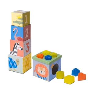 Розвиваюча іграшка Taf Toys cортер-пірамідка Савана Кубики Африка (12725) зображення 1