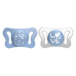Пустушка Chicco Physioforma Micro силіконова від 0 до 2 місяців Для хлопчиків 2 шт (75126.21) зображення 1