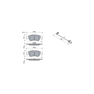 Гальмівні колодки Bosch 0 986 494 259 зображення 1