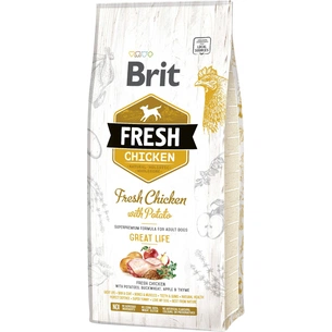 Сухий корм для собак Brit Fresh Chicken/Potato Adult 12 кг (8595602530731) зображення 1