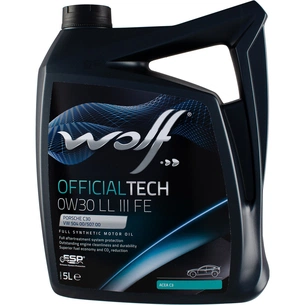 Моторна олива Wolf OFFICIALTECH 0W30 LL III FE 5л (1044344) зображення 1