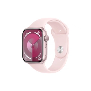 Смарт-годинник Apple Watch Series 9 GPS 41mm Pink Aluminium Case with Light Pink Sport Band - S/M (MR933QP/A) зображення 1