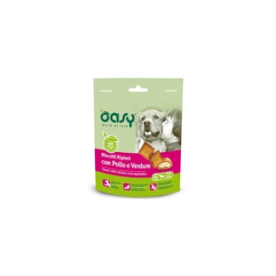 Ласощі для собак OASY TREATS Курка та овочі 80 г (8053017343082) зображення 1