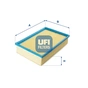 Повітряний фільтр для автомобіля UFI 30.946.00 - зменшене зображення 1