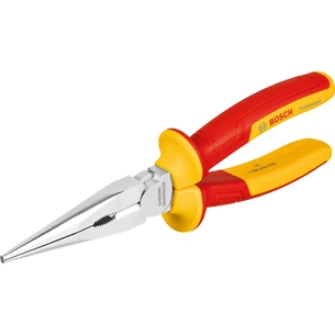 Плоскогубці Bosch Professional, з довгим носом прямі, 200 мм, VDE (1.600.A02.NE3) зображення 1
