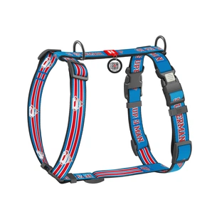 Шлея для собак WAUDOG Nylon H-подібна з QR-паспортом "Супермен Ретро", світловідбивна XL (346-1082) зображення 1