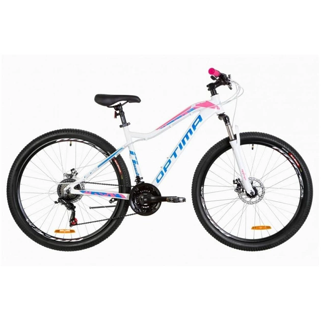 Велосипед Optimabikes 27.5" ALPINA AM DD рама-17" 2019 біло-рожевий з блакитним (OPS-OP-27.5-028) - изображение 1