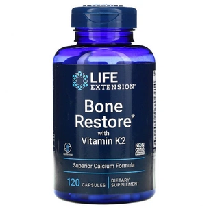 Вітамінно-мінеральний комплекс Life Extension Відновлення Кістей + К2, Bone Restore with Vitamin K2 120 Ка (LEX-17271) зображення 1