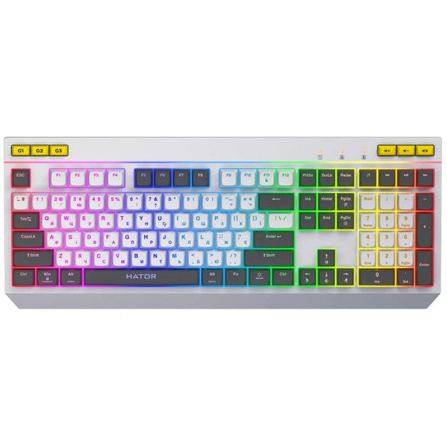 Клавіатура Hator Icefall USB White (HTK405UA) - зображення 1