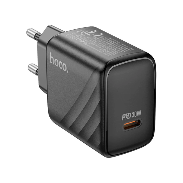 Зарядний пристрій HOCO CS22A Value USB-C PD30W Black (6942007609913) - зображення 1