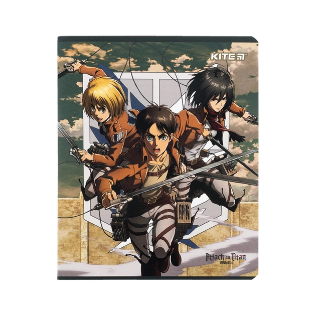 Зошит Kite Attack on Titan, 24 аркуші, клітинка (AT24-238) - picture 3