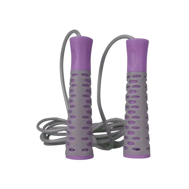 Скакалка PowerPlay 4206 Cіро-фіолетова (PP_4206_Grey/Violet) - picture 2