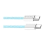 Дата кабель USB-C to USB-C 1.0m 60W 3.0А blue ColorWay (CW-CBPDCC061-BL) - уменьшенное изображение 3
