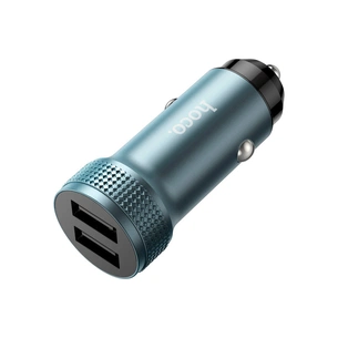 Зарядний пристрій HOCO Z49 Level 2xUSB Metal Gray (6931474795618) зображення 1