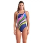 Купальник Arena Water Fluids Swimsuit Swim Pro 008837-570 Темно-синій/Рожевий/Салатовий 40 (3468337533290) - уменьшенное изображение 1