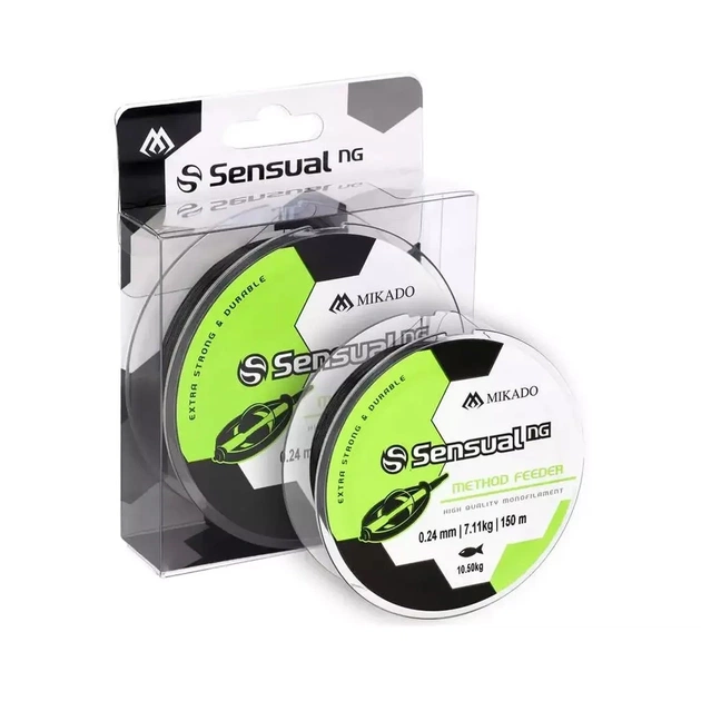 Волосінь Mikado Sensual NG Method Feeder 150 м 0,26 мм 7,89 кг Black (ZSN200-150-026) - изображение 1