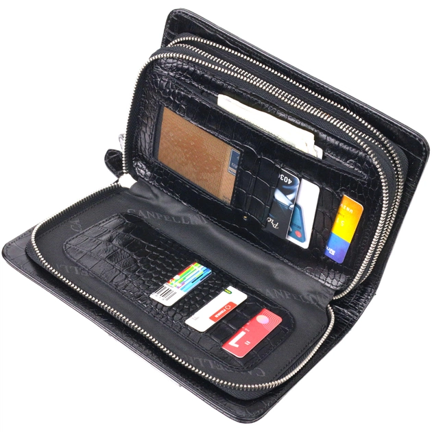 Сумка Canpellini Из натуральной кожи Черная (21570) - изображение 7