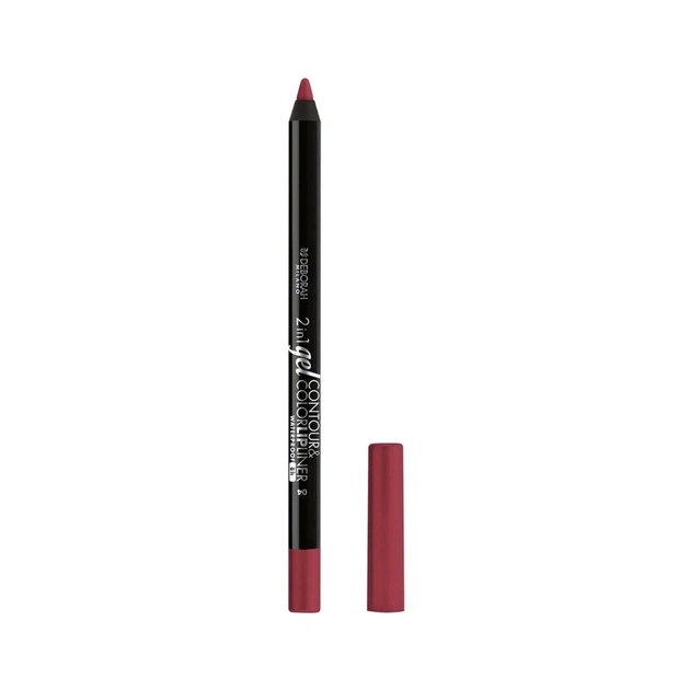 Олівець для губ Deborah 2in1 Gel Contour & Color Lipliner 04 - Plum Rose (8009518365337) - picture 1